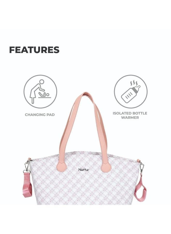 Nurtur Nurtur Vogue Maternity Diaper Bag Fashion Bag Multifunction Travel Bag with insulator bottle warming pocket and changing pad - Printed  - Image 3