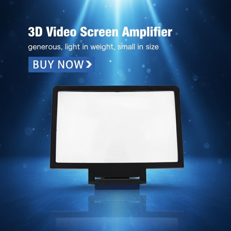 Drumstone 𝟓+𝟓 𝐘𝐄𝐀𝐑 𝐆𝐔𝐀𝐑𝐀𝐍𝐓𝐄 12" HD Mobile Phone Screen Magnifier Foldable Stand, Eye-Protective Enlarger for Movies, Videos & All Smartphones - Image 5