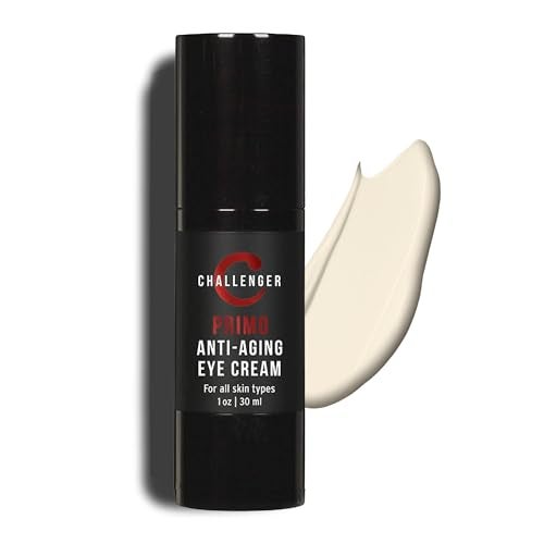 Challenger Primo AntiAging Eye Cream Unscented Clean Dispensing Airless Pump Reduce Wrinkles UnderEye Circles Puffiness Crows Feet and Signs of Age 1oz