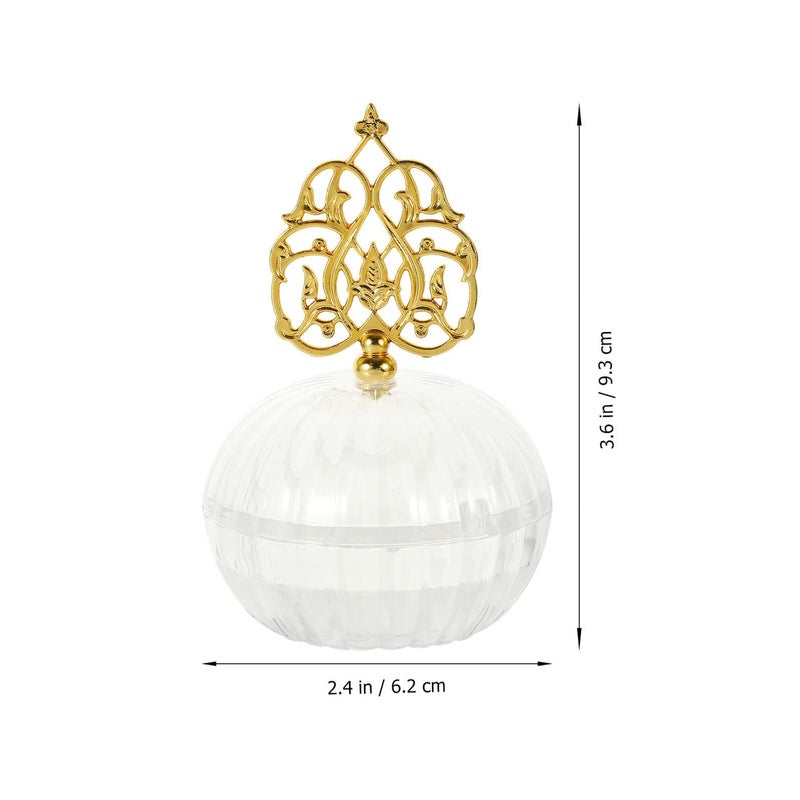12 Pcs Round Base Small Treat Containers With Gold Accents For Wedding Party Candy Storage - Image 3