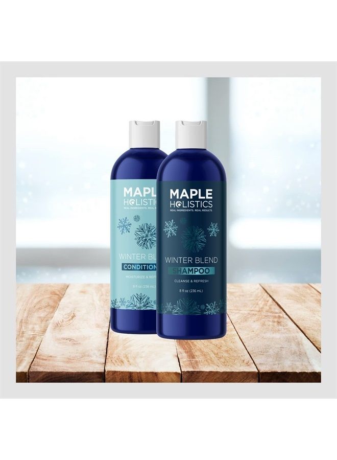 Maple Holistics Sulfate Free Hard Water Shampoo and Conditioner - Hard Water Hair Treatments of Product and Minerals with Five Mint Essential Oils for Replenishing Hydration and Hair Shine - Paraben & Cruelty Free - Image 2