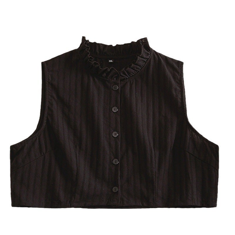 Fake Collar Children''s Cotton All-match Ruffled Collar Autumn and Winter Matching Sweater Shirt Decorative Collar Vest Fake Collar - Image 5