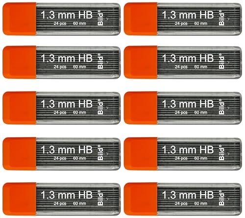 Bild Premium 1.3 mm Mechanical Pencil Lead Refills HB #2 (HB Mega, 1.3 mm) - Image 1