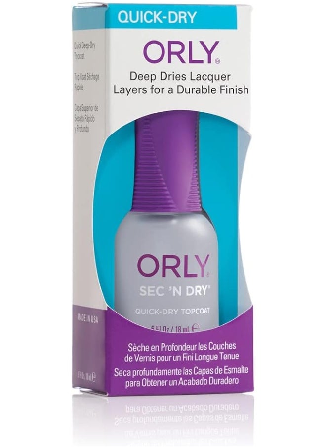 Orly - Nail Treatment - Topcoat Sec N Dry - Image 1