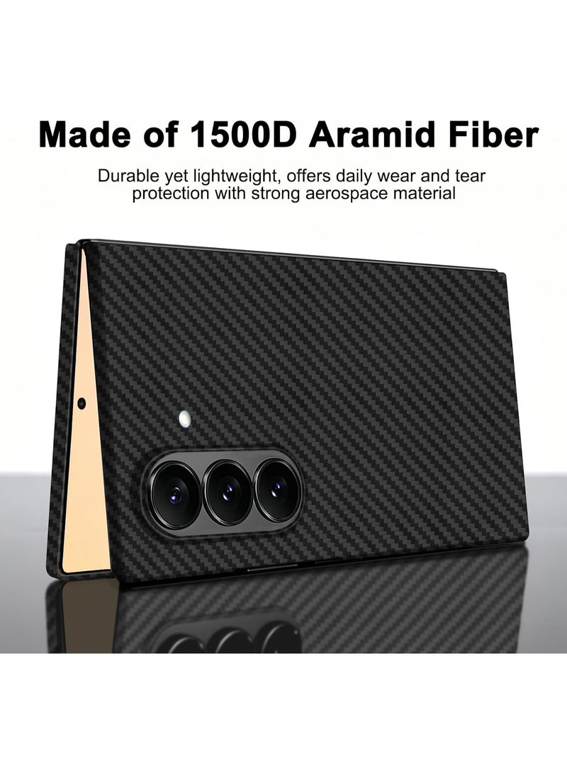 بروتيكت جراب فائق النحافة من ألياف الأراميد لهاتف Samsung Galaxy Z Fold 8 Ultra، متوافق مع MagSafe، بتصميم نحيف للغاية، مصنوع من ألياف الأراميد المنسوجة 1500D، مع غطاء أمامي وخلفي، باللون الأسود المطفي - Image 5