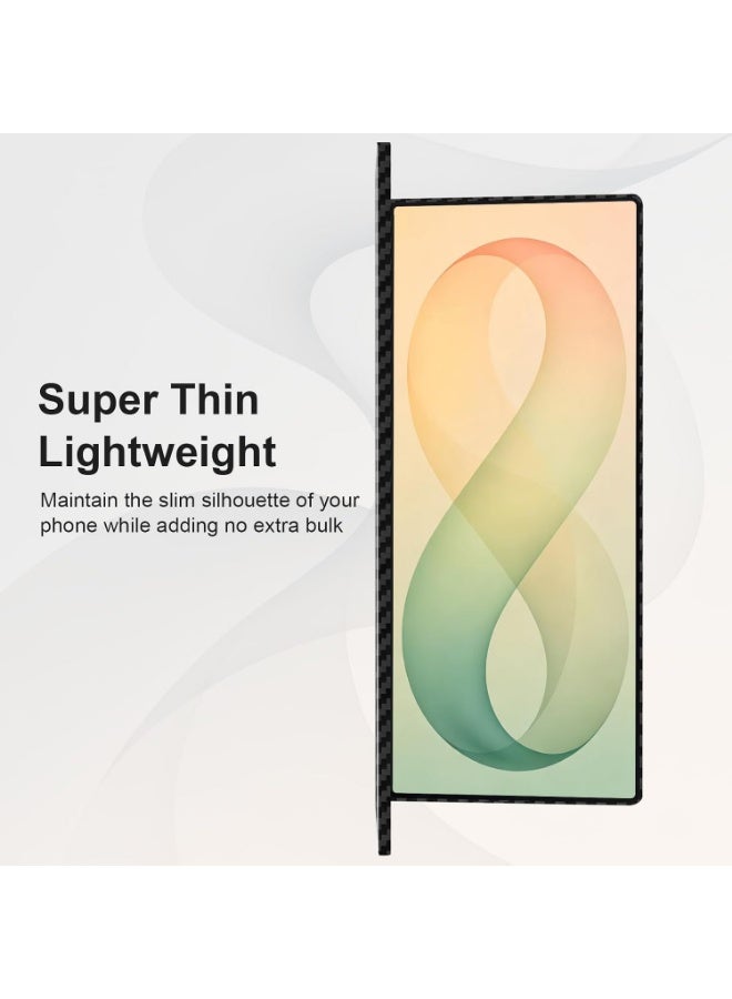 بروتيكت جراب فائق النحافة من ألياف الأراميد لهاتف Samsung Galaxy Z Fold 8 Ultra، متوافق مع MagSafe، بتصميم نحيف للغاية، مصنوع من ألياف الأراميد المنسوجة 1500D، مع غطاء أمامي وخلفي، باللون الأسود المطفي - Image 2