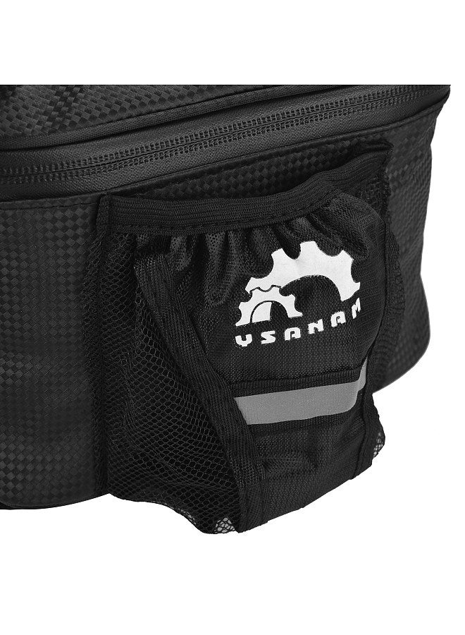 YSANAM Bike Trunk Bag with Waterproof Rain Cover Bicycle Rear Bag Bike Rack Bag  - Image 4