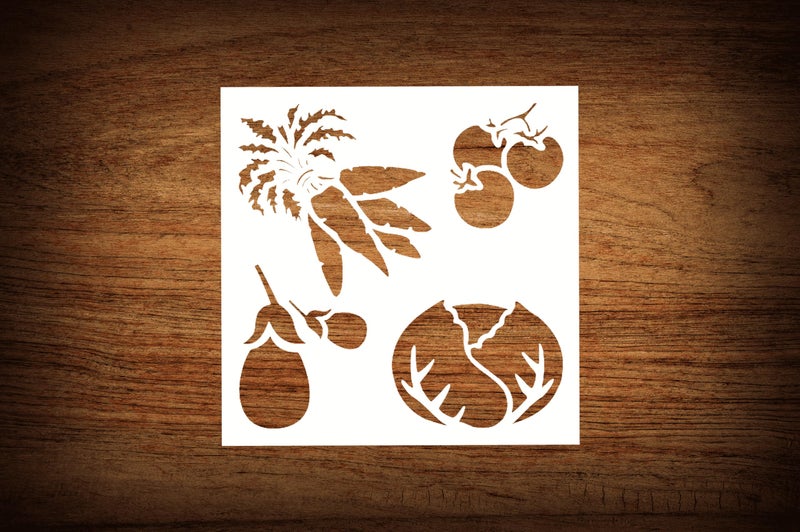 STENCILAIR Garden Plant Stencil - for DIY Gardening Projects, Plant-Themed Art, and Creative Outdoor Decor - 5.5 x 5.5 Inches - Image 1
