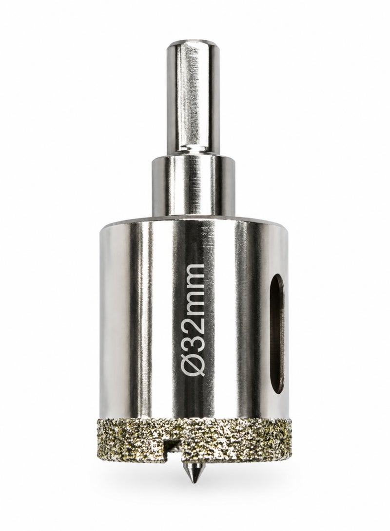 OSCO-TOOLS 32mm Diamond Grit Ceramic Hole Opener, Diamond Hole Saw for Tile, Marble, Glass, Granite & Stone, Wet & Dry Drill Bit for Clean Hole Cutting - Image 2