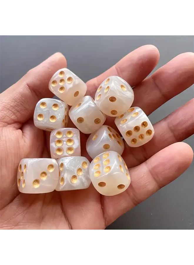 4 قطع من مجموعة النرد سداسية الأضلاع 16 ملم لألعاب الطاولة والترفيه العائلي - Image 5