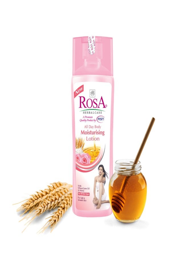 ROSA All Day Body Moisturising lotion With Honey l For soft and smooth skin I Unisex, Pack of 2-100 ml Each - Image 1