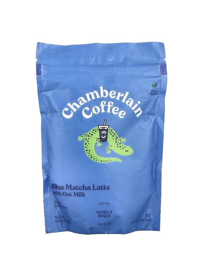 Chamberlain Coffee, Blue Matcha Latte with Oat Milk, 10 oz (283 g) - Image 1