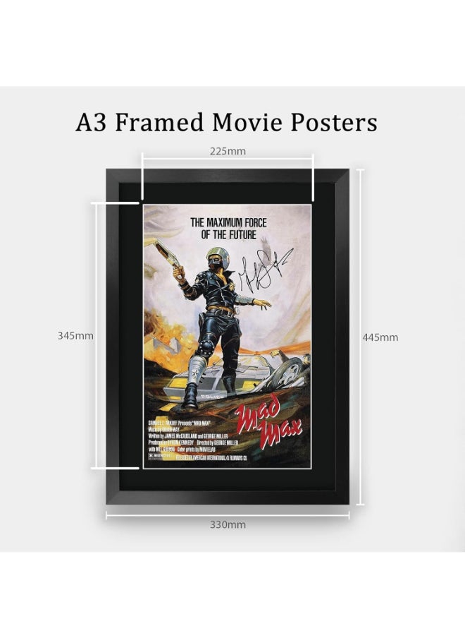 HWC Trading HWC Trading Mad Max 1 Movie Poster Mel Gibson Signed 16 x 12 inch Framed Gift Printed Autograph Film Print Photo Picture Display - 16" x 12" Framed  - Image 2