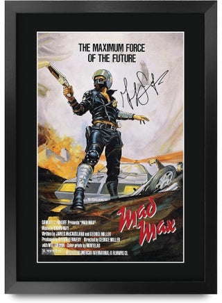 HWC Trading Mad Max 1 Movie Poster Mel Gibson Signed 16 x 12 inch Framed Gift Printed Autograph Film Print Photo Picture Display - 16" x 12" Framed - pzsku/Z002F57A7B09A57C0E15BZ/45/1751047150/769e480e-c3c2-483a-aa56-5730be3f639d
