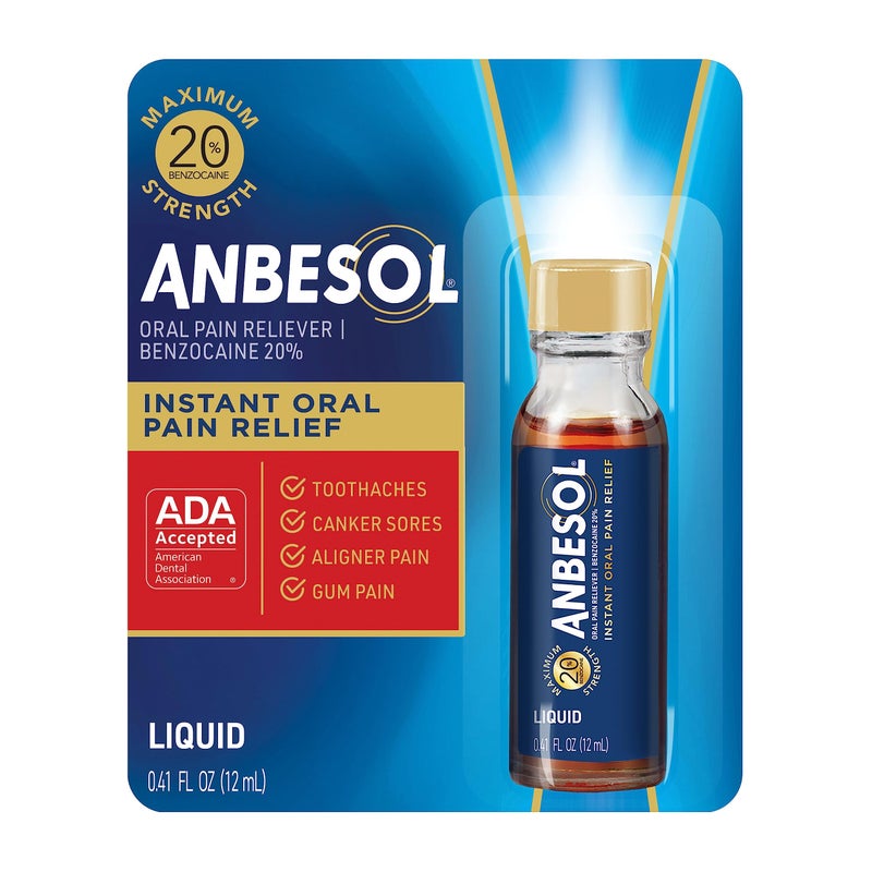 Anbesol سائل أنبيسول للتخدير الفموي بحد أقصى - 0.41 أونصة سائلة (قد يختلف التغليف) - Image 1