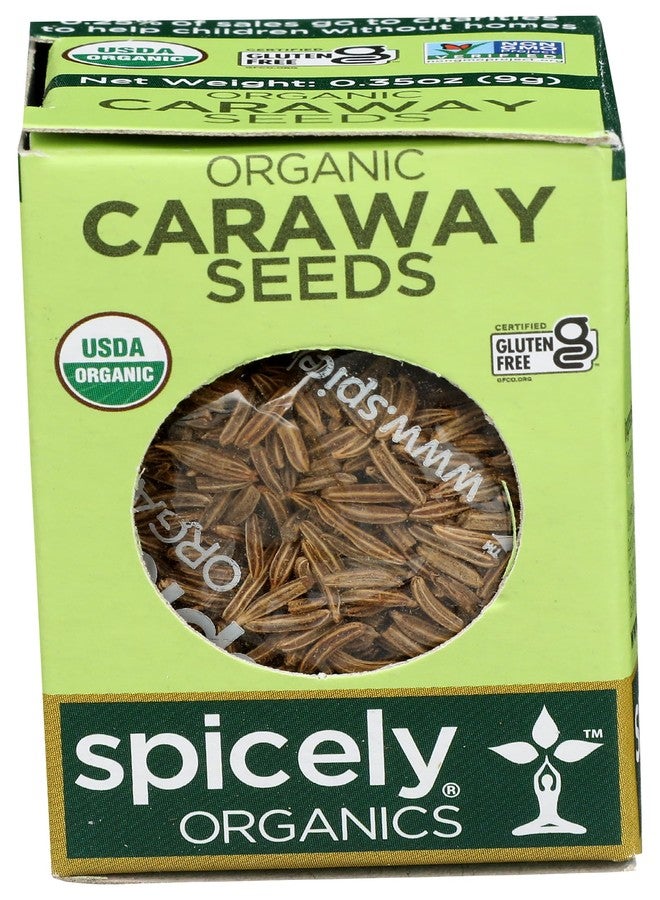SPICELY Organic Caraway Seeds, 0.35 OZ - Image 1