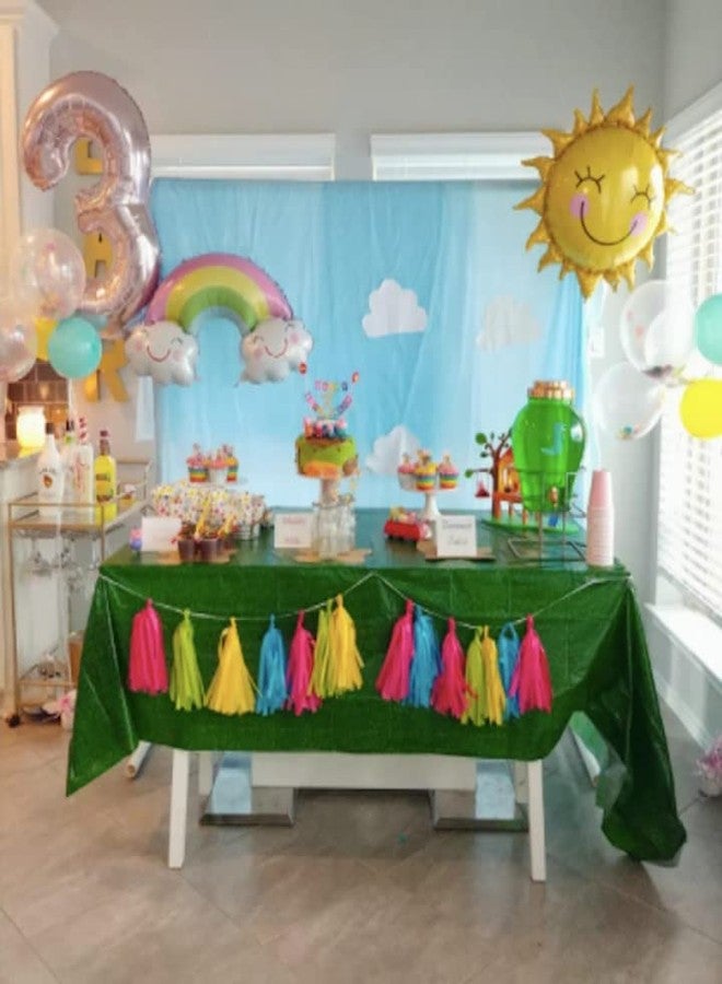 Selibration بالون فويل على شكل سحابة بوجه مبتسم واحد من سيليبريشن، مقاس 18 بوصة، بألوان متعددة، مناسب لحفلات أعياد ميلاد الأطفال، والمنزل، وحفلات استقبال المولود، وديكورات حفلات قوس قزح، ولوازم الحفلات والمناسبات (عبوة من قطعة واحدة). - Image 4