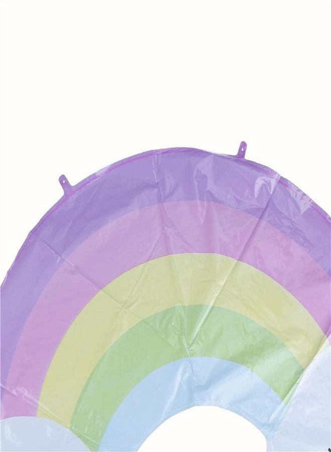 Selibration بالون فويل على شكل سحابة بوجه مبتسم واحد من سيليبريشن، مقاس 18 بوصة، بألوان متعددة، مناسب لحفلات أعياد ميلاد الأطفال، والمنزل، وحفلات استقبال المولود، وديكورات حفلات قوس قزح، ولوازم الحفلات والمناسبات (عبوة من قطعة واحدة). - Image 3