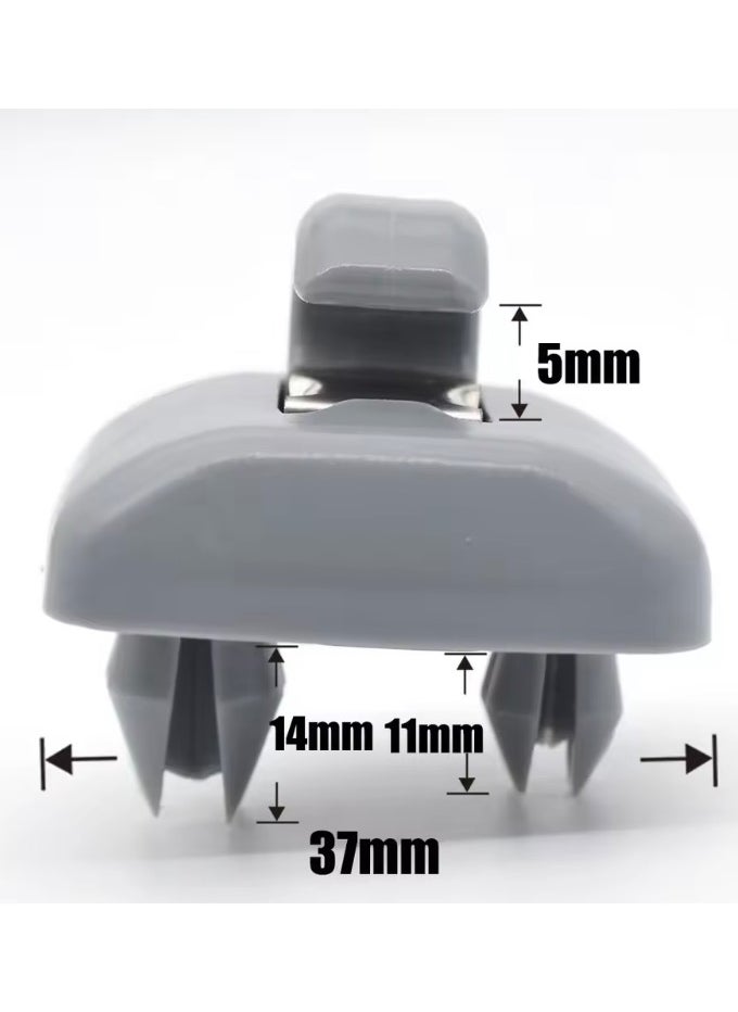 Generic - One Piece Clip Hook Special Clasp For Fixing Umbrellas Gray Hanger Hook Grey Color Special Interior Decoration For Audi A4 S4 S3 A3 A1 A5 S5 Q3 Q5 LA7 LA6 8E0 B8 B7 B6 - Image 1