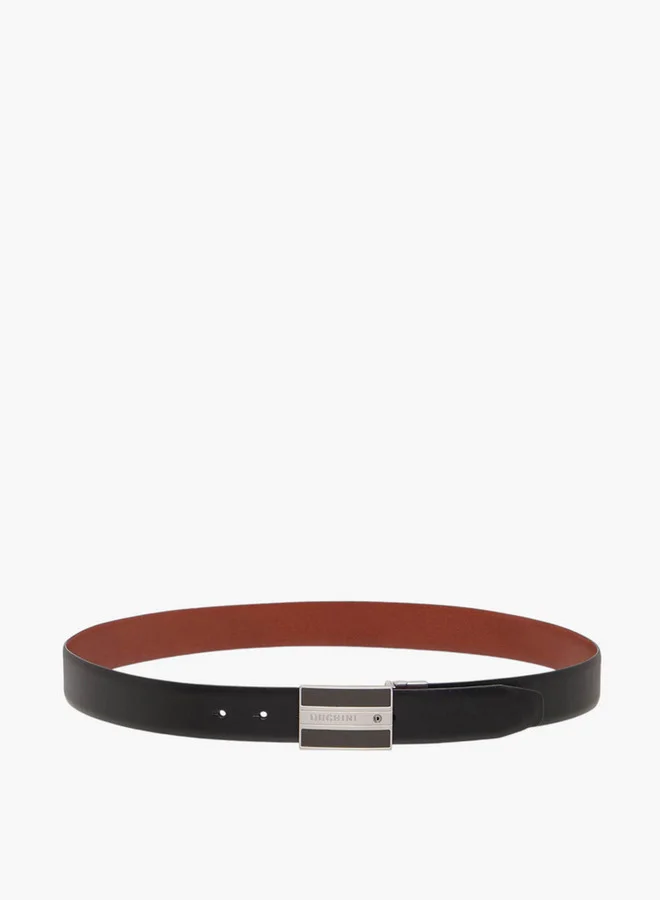 DUCHINI Solid Belt with Auto Lock Buckle Closure