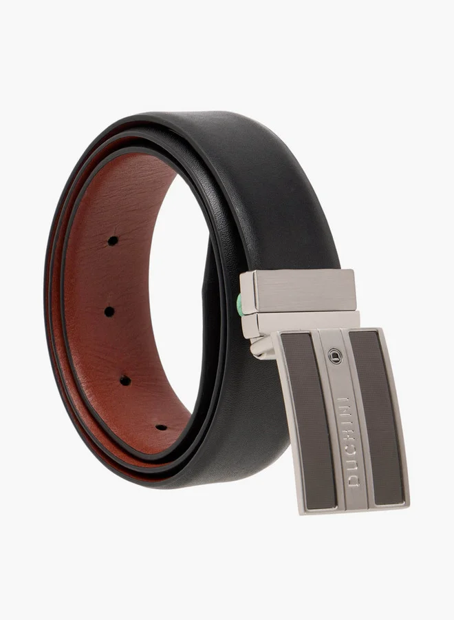 DUCHINI Solid Belt with Auto Lock Buckle Closure