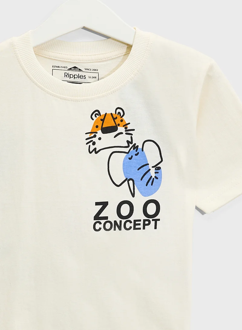 Ripples Boys Drop Shoulder T-shirt