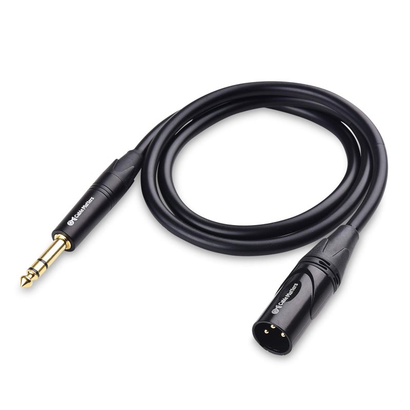 Cable Matters 6.35mm (1/4 Inch) TRS to XLR Cable 3 ft Male to Male (XLR to TRS Cable, XLR to 1/4 Cable, 1/4 to XLR Cable) - Image 2