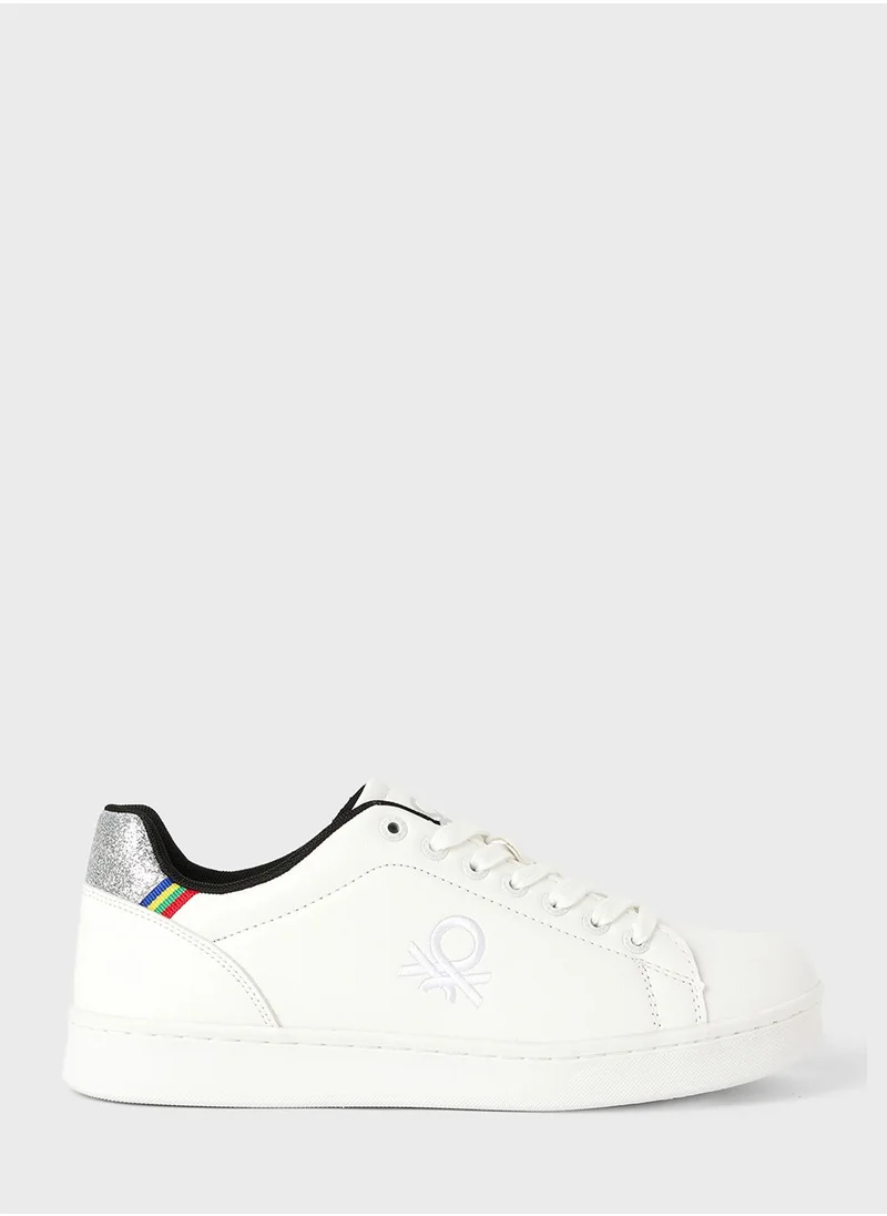 UNITED COLORS OF BENETTON Embroidered Logo Sneakers