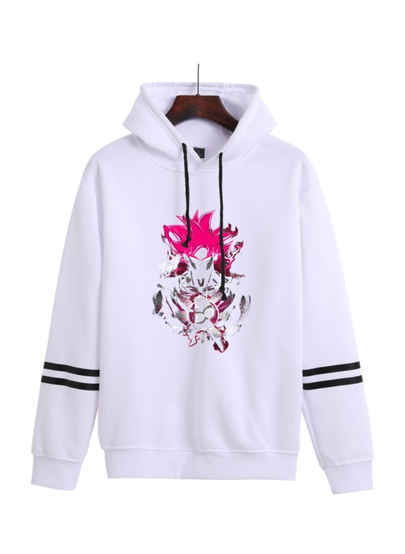 KUYING New Dragon Ball Casual Loose Double Bar Hooded Sweatshirt  - Image 1
