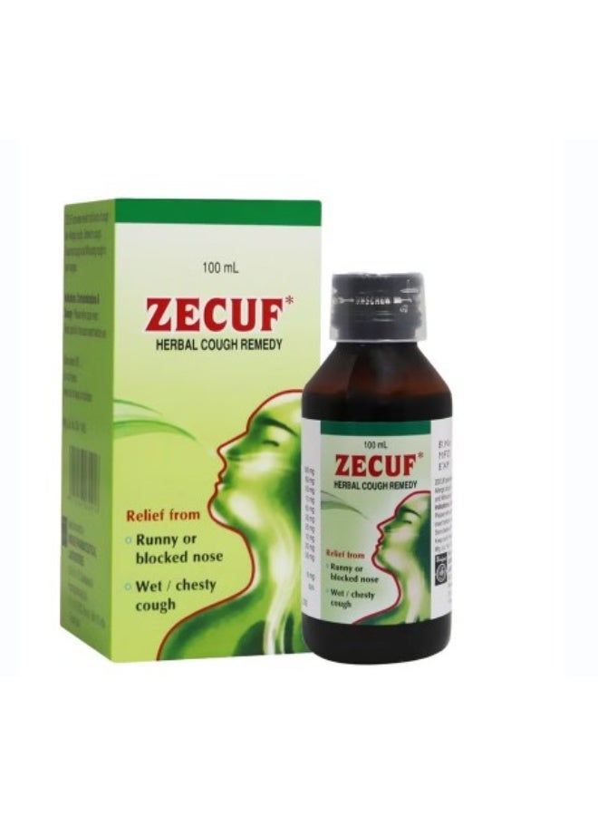 Zecuf Herbal Cough Remedy Syrup, 100ml