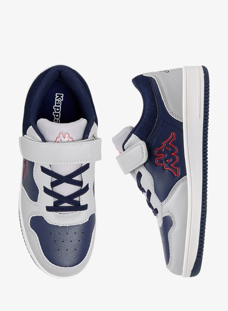 Kappa Boys' Colourblock Low Ankle Sneakers with Hook and Loop Closure - Image 3