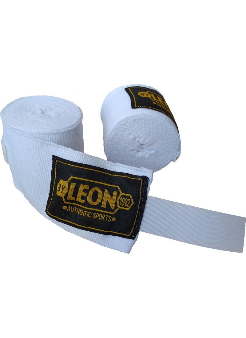 By Leon 1982 Elastic Boxing, Kickboxing and Muay Thai Bandage 3.5 Meters White  - Image 2