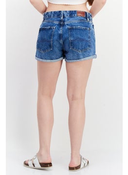 Pepe Jeans Women Washed Denim Short, Blue  - Image 4