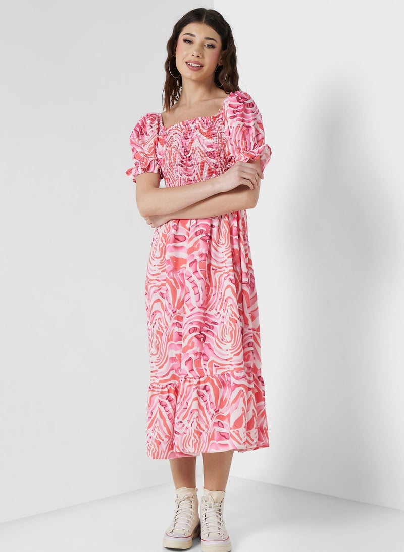 جينجر فستان بطبعة زهور - Image 4