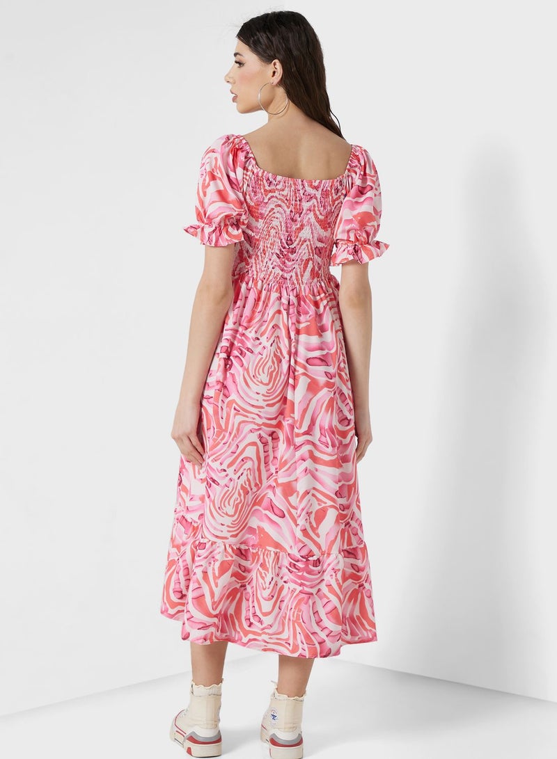 جينجر فستان بطبعة زهور - Image 2