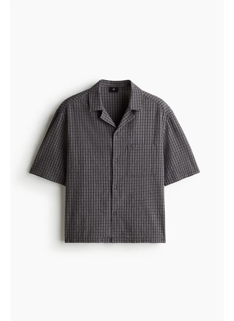 H&M Loose Fit Seersucker resort shirt