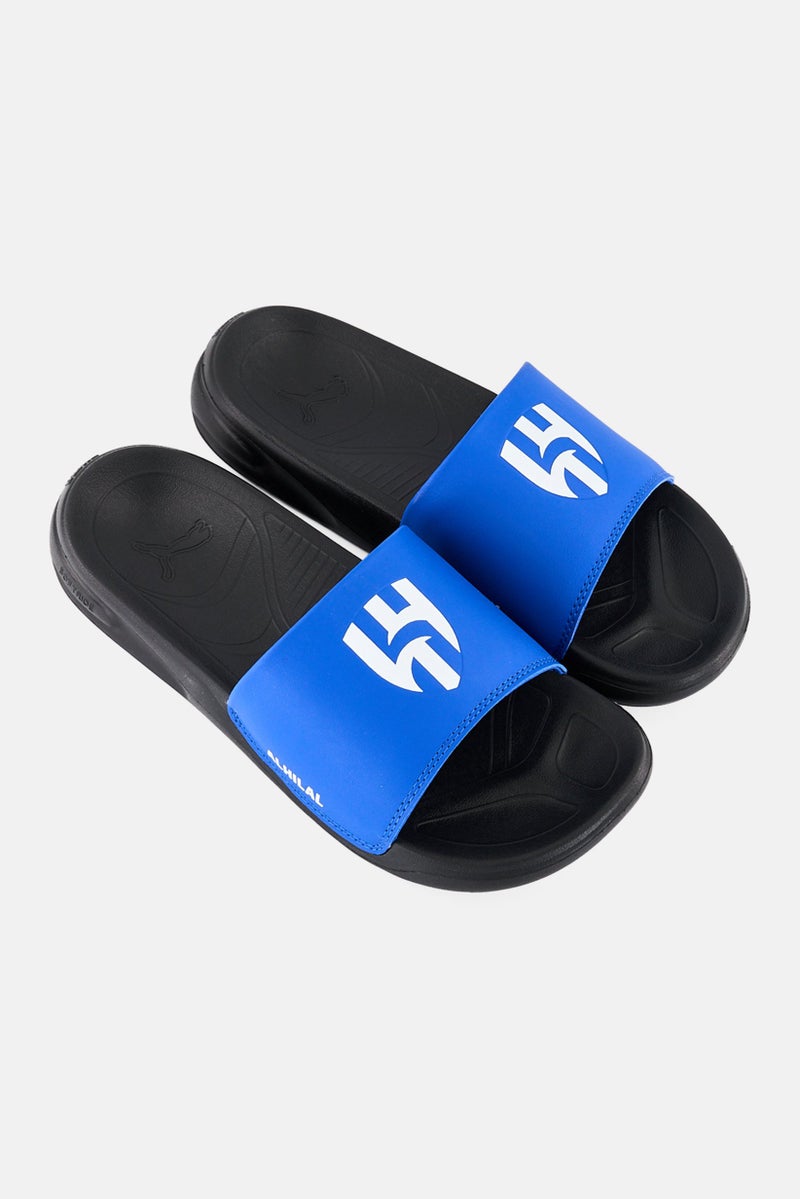 PUMA Kids Boy Softride Team Cat Al Hilal Slip On Slides, Blue - Image 4