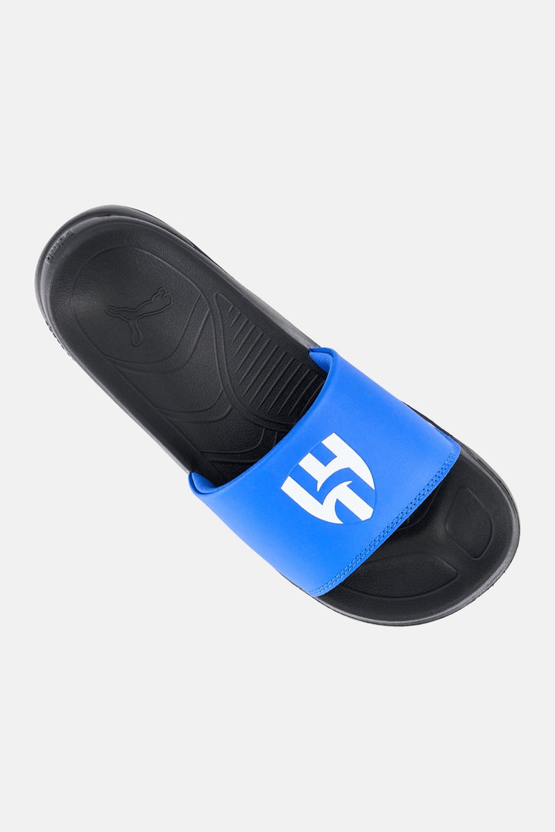 PUMA Kids Boy Softride Team Cat Al Hilal Slip On Slides, Blue - Image 3