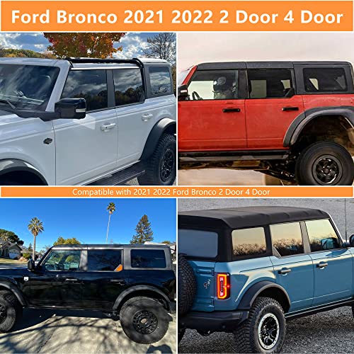 RERPRO Tailgate Storage Bag for 2021 2022 2023 2024 2025 Ford Bronco 2/4 Door Interior Accessories Cargo Tools Organizer Rear Trunk Pockets Detachable Oxford Bags, 7Pcs/Set Black - Image 3