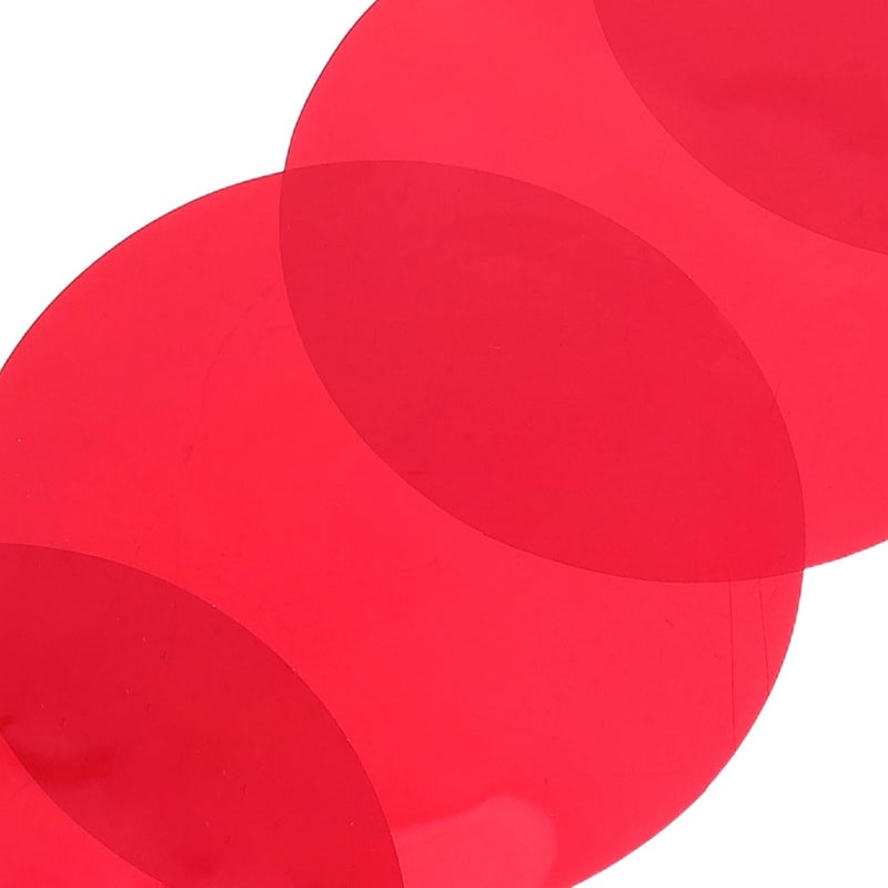 Healifty 10pcs Stage Lighting Gel Filters - 10cm/3.94'' Warm Color Correction Sheets - Round Discs for Spotlights & Strobes - Theater DJ Lighting Color Filters - Image 3