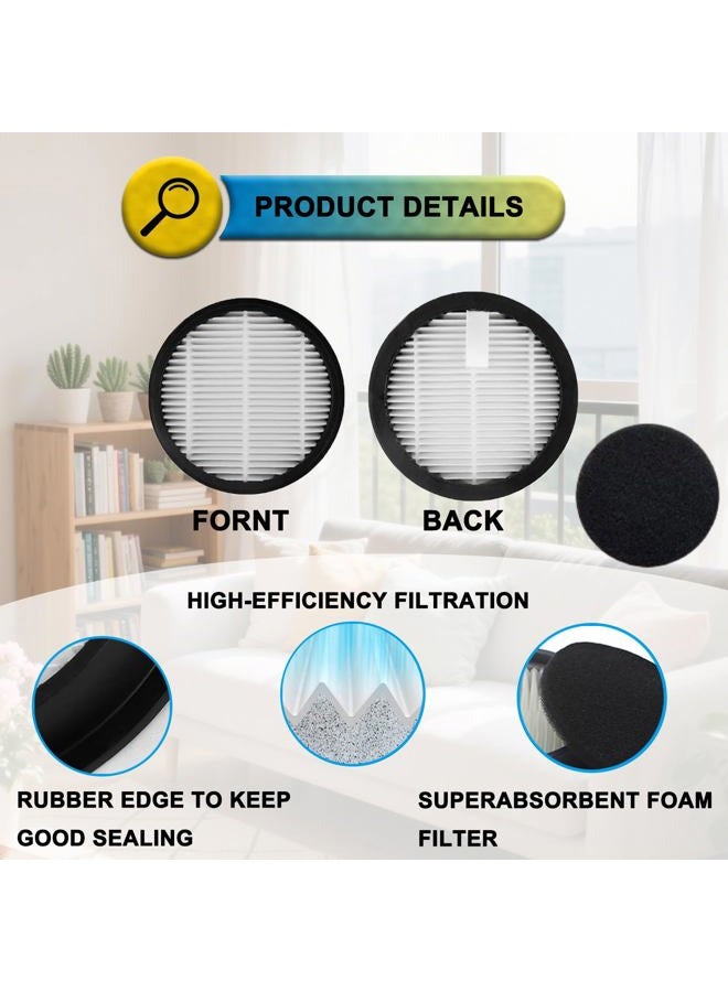 SpaceTent AceVac 11 HEPA Vacuum Replacement Filter Compatible with AFNOP Acevac11 Cordless Vacuum Cleaner (4 Pack Hepa Filters and 4 Pack Sponge Sets) - Image 4