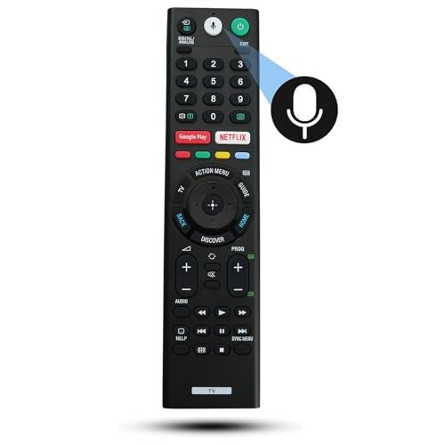 Kassionel Voice Replacement Remote Control RMFTX200P Compatible for Sony TV KD75X9400E KD55X9300E KD65X9300E KD55X8500D KD65X9300D KD75X9400D KD65X8500D KD55X9300D KD49X7000D RMFTX200T RMFTX200C - Image 1