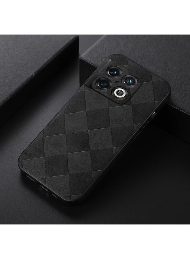 S-TOP Case For OnePlus 10 Pro 5G Weave Plaid PU Phone Case - Image 2