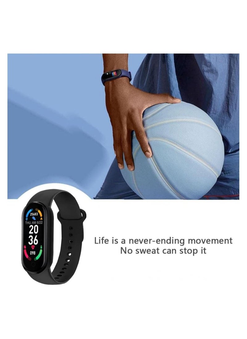 Generic - DMG Smart Watch, Sports Bluetooth Smart Watch, High Definition Touch Screen Smart Bracelet, Pedometer, Heart Rate Measurement, Ip67 Waterproof, Call and Message Reminder,sedentary reminder (Black) - Image 1
