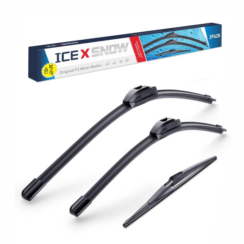 3 Wipers Replacement for Nissan Rogue 20232014 Pathfinder 20212013 OEM Quality Windshield Wiper Blades 261712 Original Equipment Replacement Wiper Blades