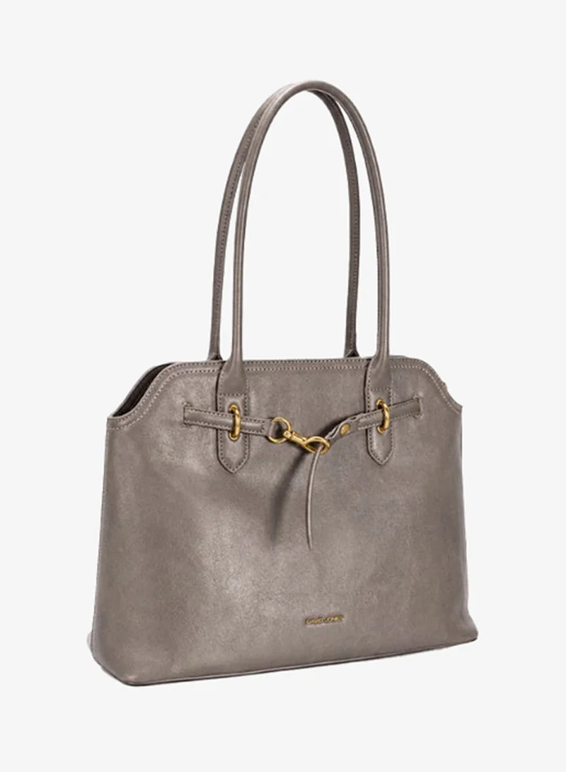 David Jones Fungi David Jones retro tote purse- The classic chic bag for formal and casual styles in model cm7665- David Jones luxury shoulder bag with compartments- Leather large size bag with extra adjustable strap for Women | Best Price UAE