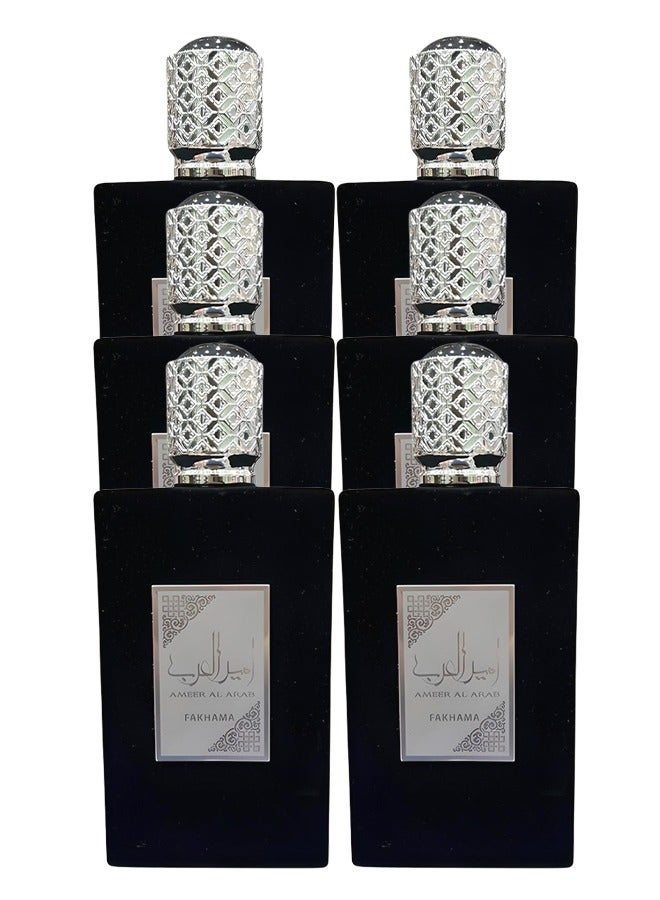 6 Pieces Ameer Al Arab Perfume For Men 100ml EDP