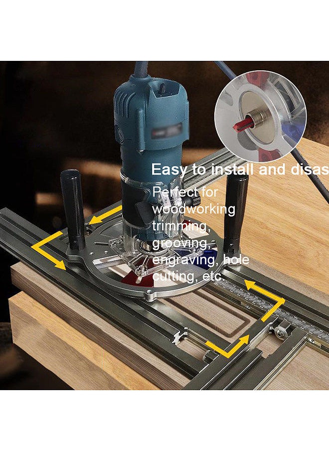 Generic Woodworking Rail Guide System Trimming Machine Milling Slot Engraving Guide Rail Auxiliary Guide Track  - Image 2
