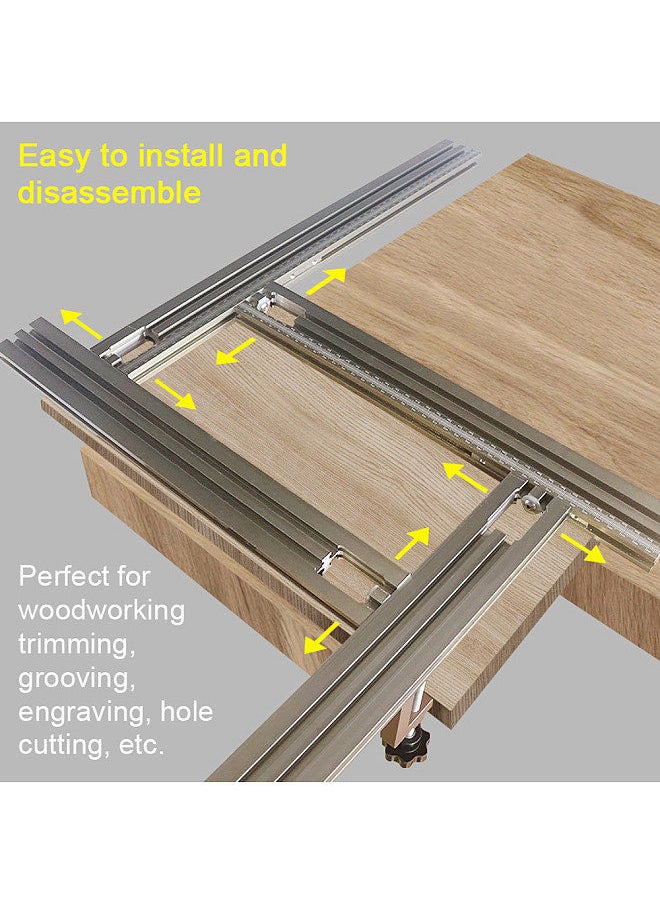 Generic Woodworking Rail Guide System Trimming Machine Milling Slot Engraving Guide Rail Auxiliary Guide Track  - Image 3