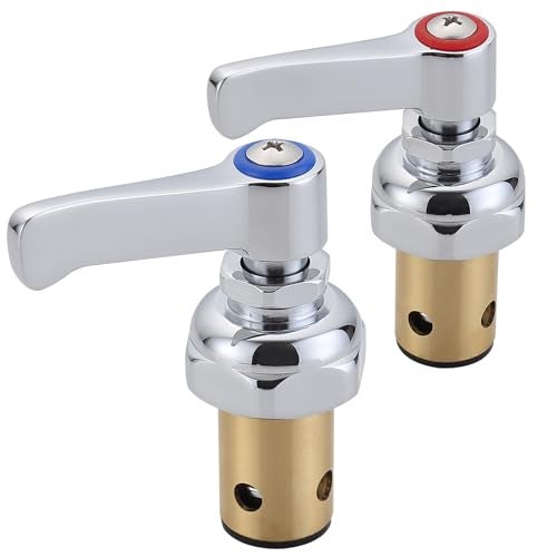 hansengroyi Hot and Cold Side Handle Stem Assembly for TS Brass Eterna Spindle Assembly Replace 00271340 00271440 Fits for All TS Faucets Valve Replacement Part - Image 1